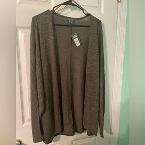 Green open cardigan, never worn - NWT